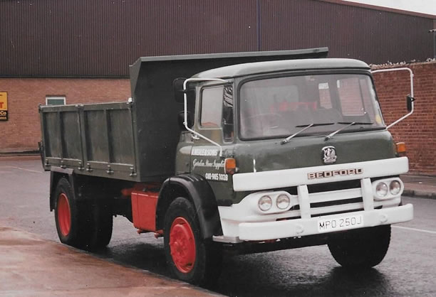 About Us - Image of ex-military Bedford truck parts